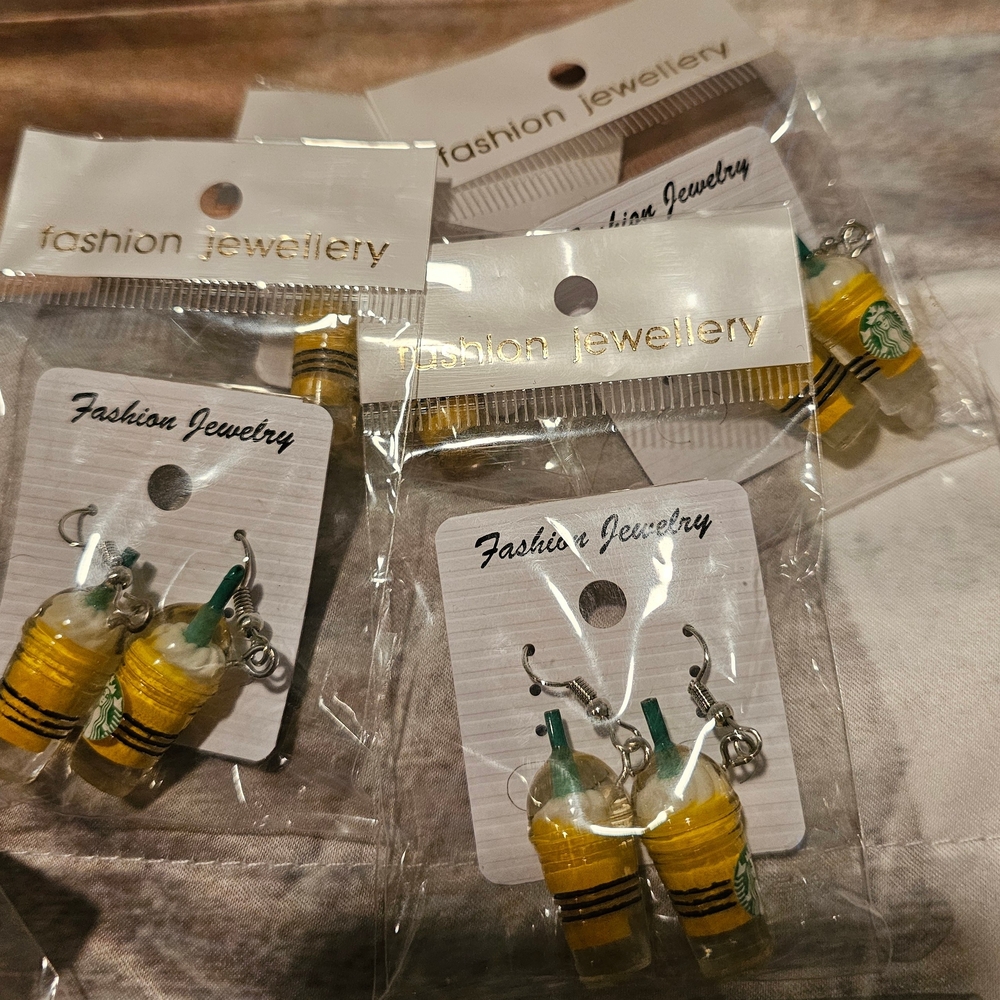 Starbucks Espresso Can Earrings Set - LOT - Picture 14 of 16
